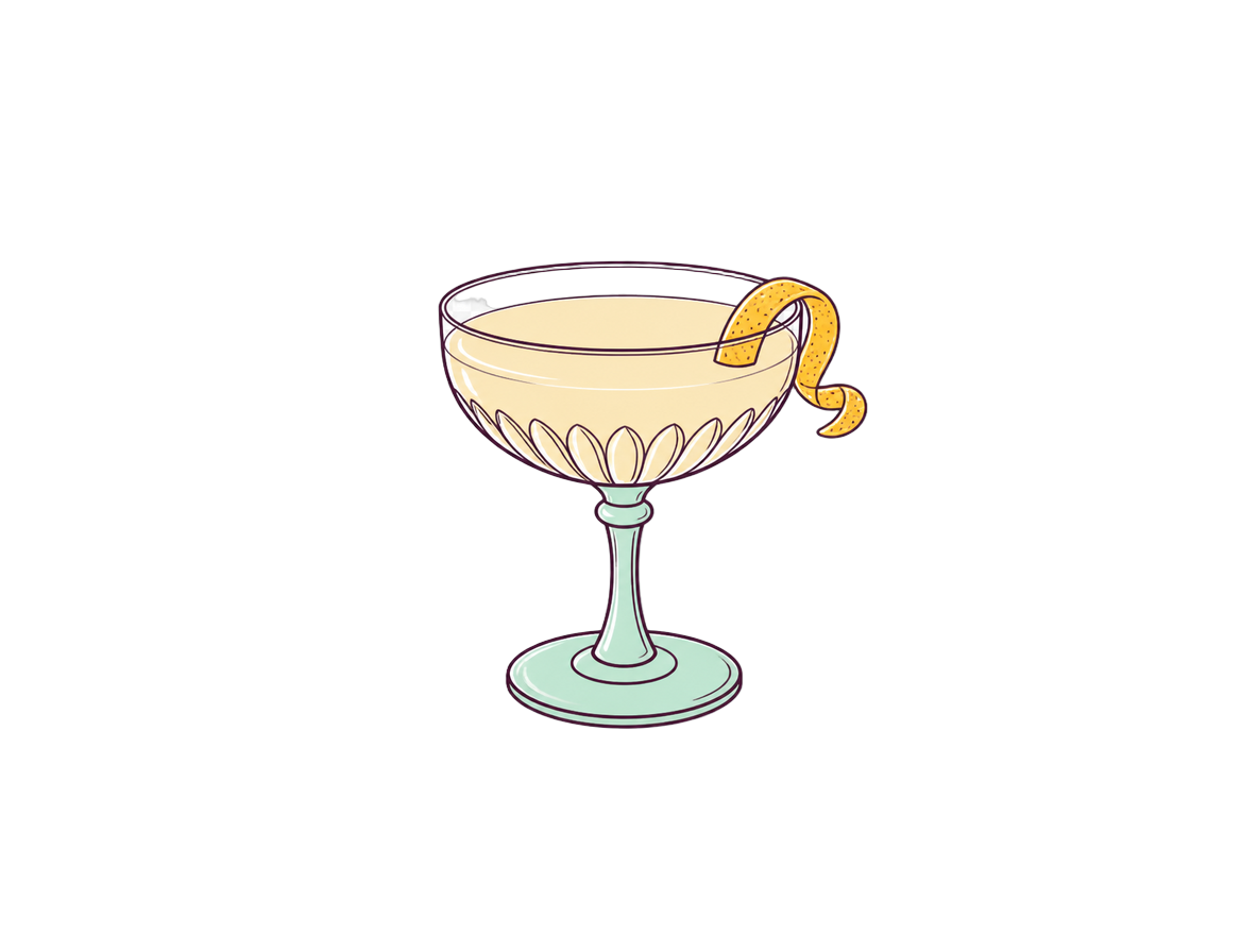 Alaska cocktail illustration