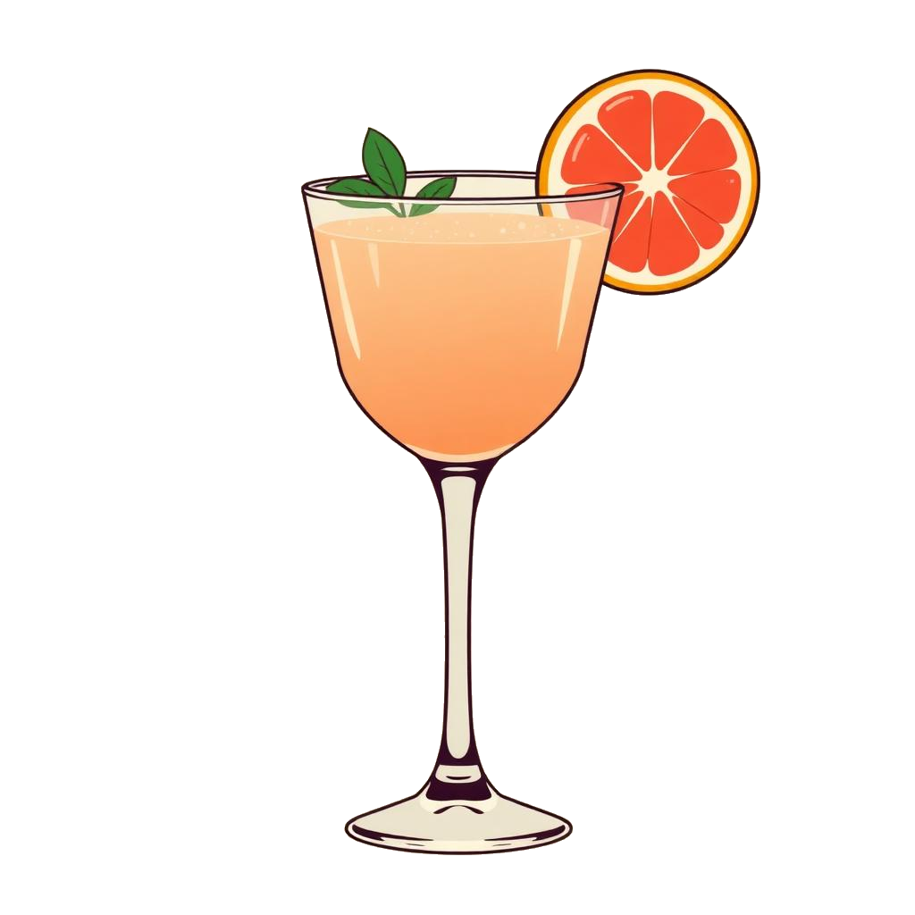 Arak Greyhound cocktail illustration