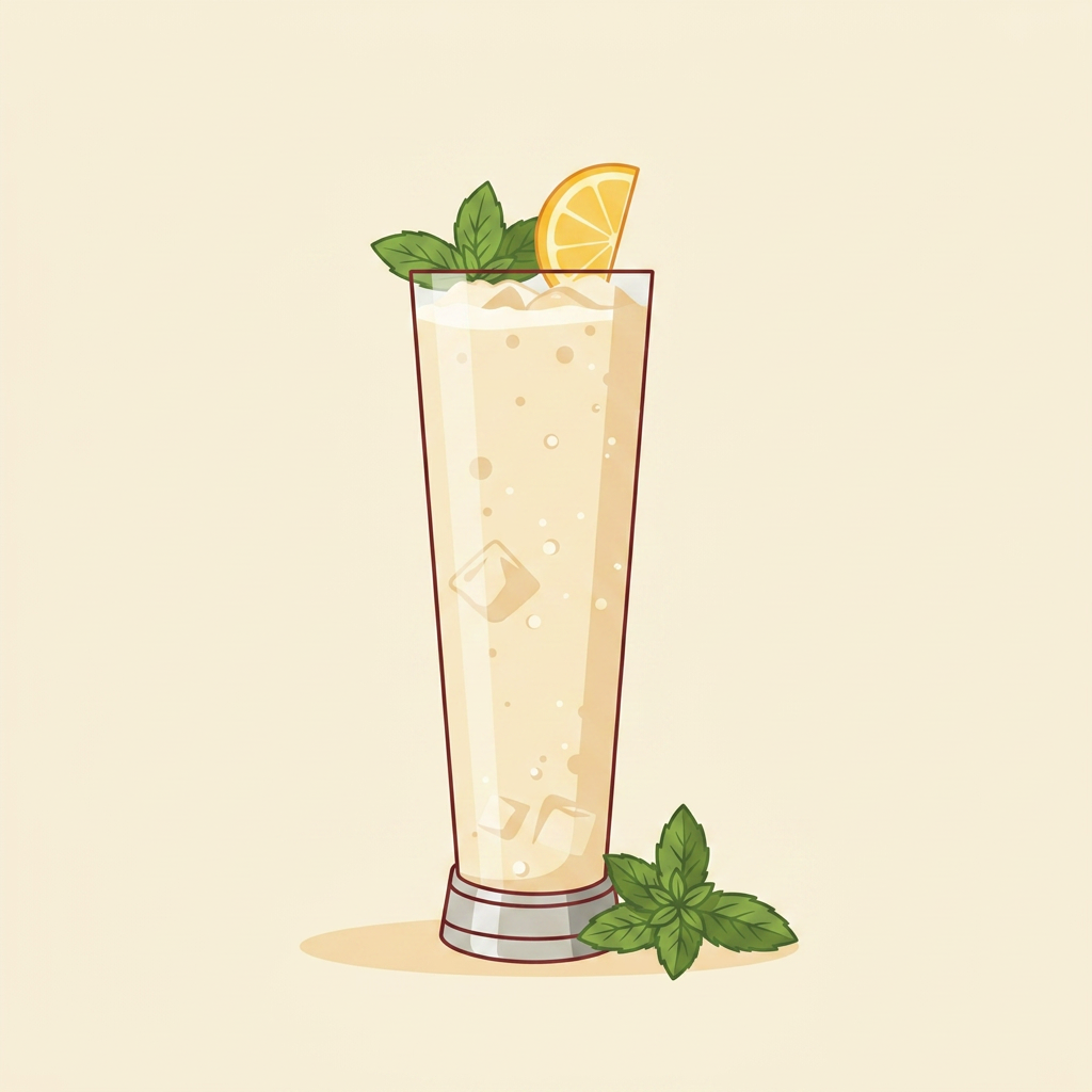 Arak Limonana cocktail illustration