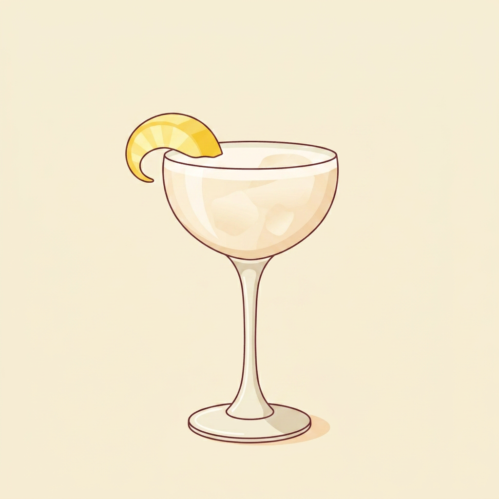 Arak Sour cocktail illustration