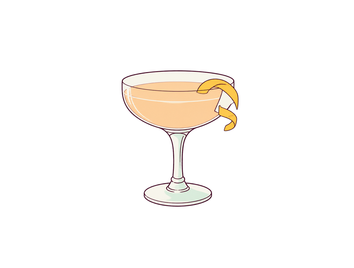 Army & Navy cocktail illustration