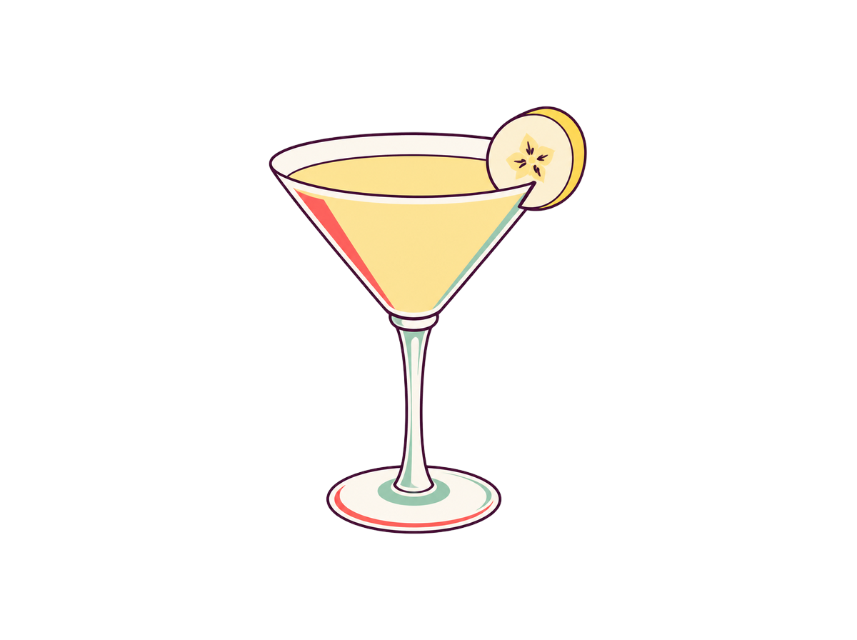 Banana Republic cocktail illustration