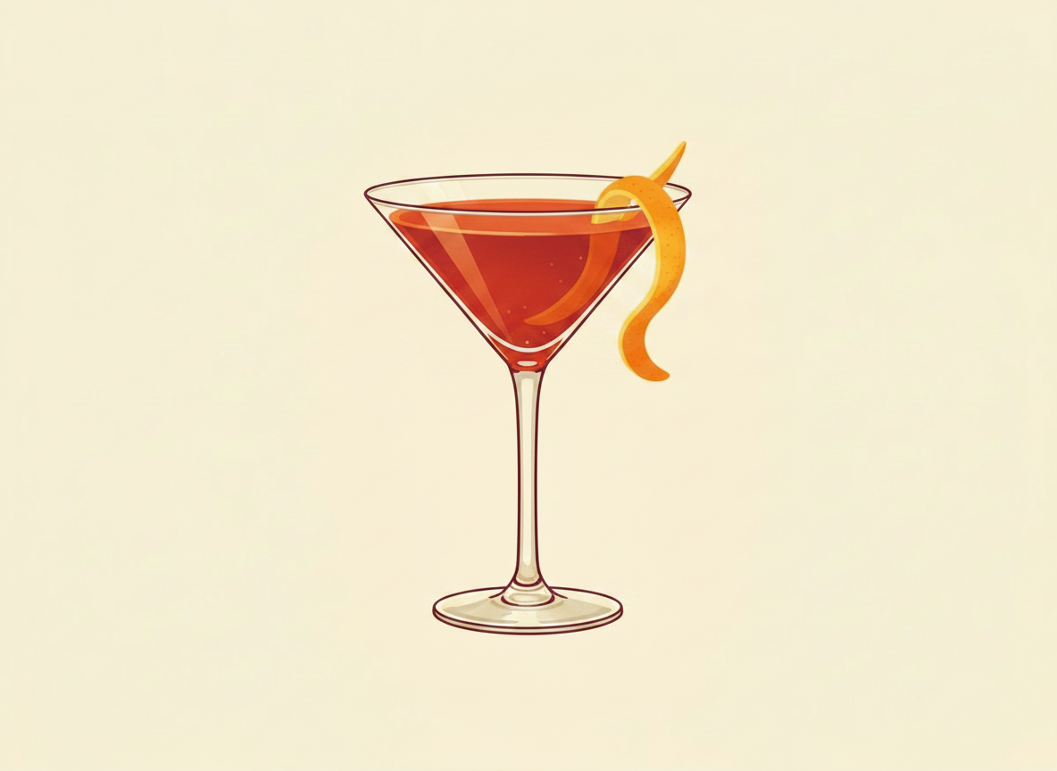 Bensonhurst cocktail illustration