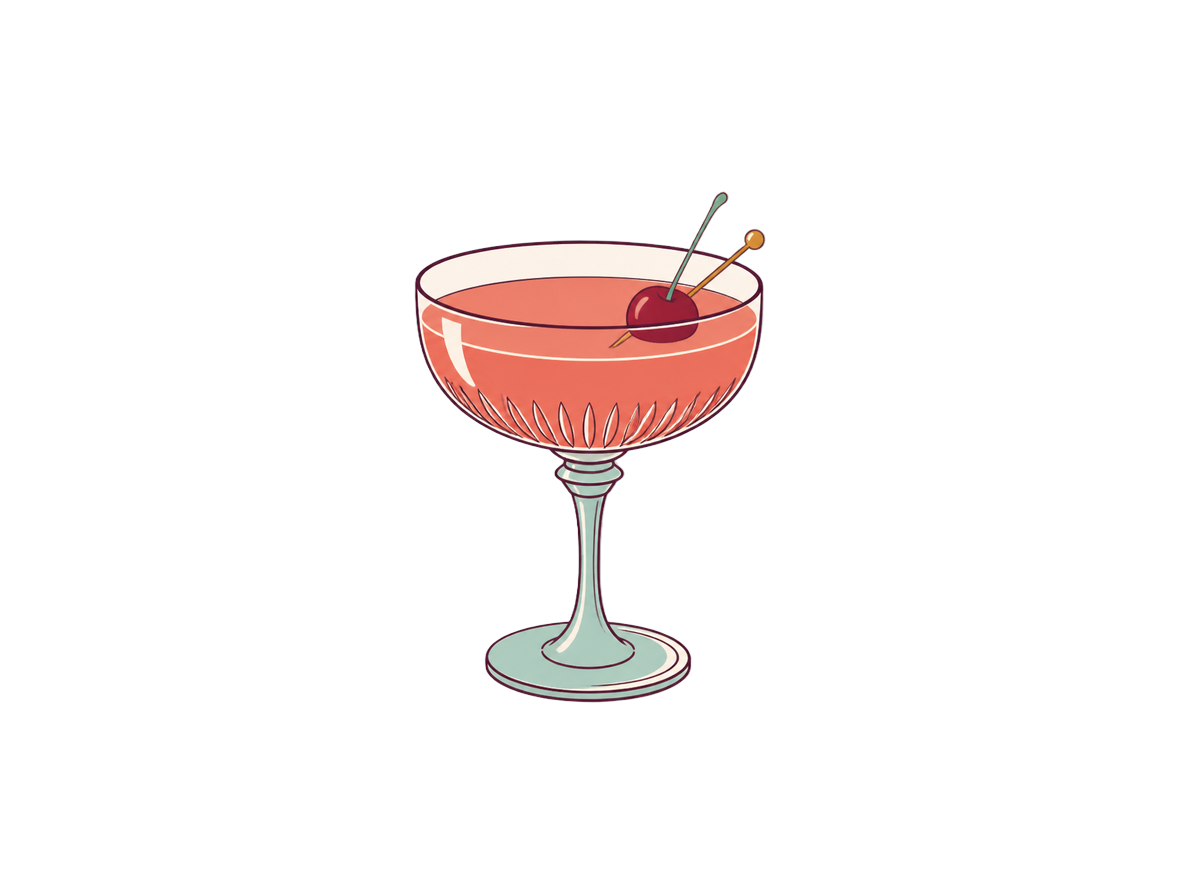 Bijou cocktail illustration
