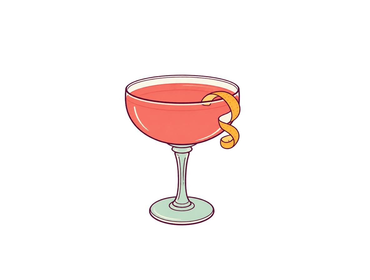 Bobby Burns cocktail illustration