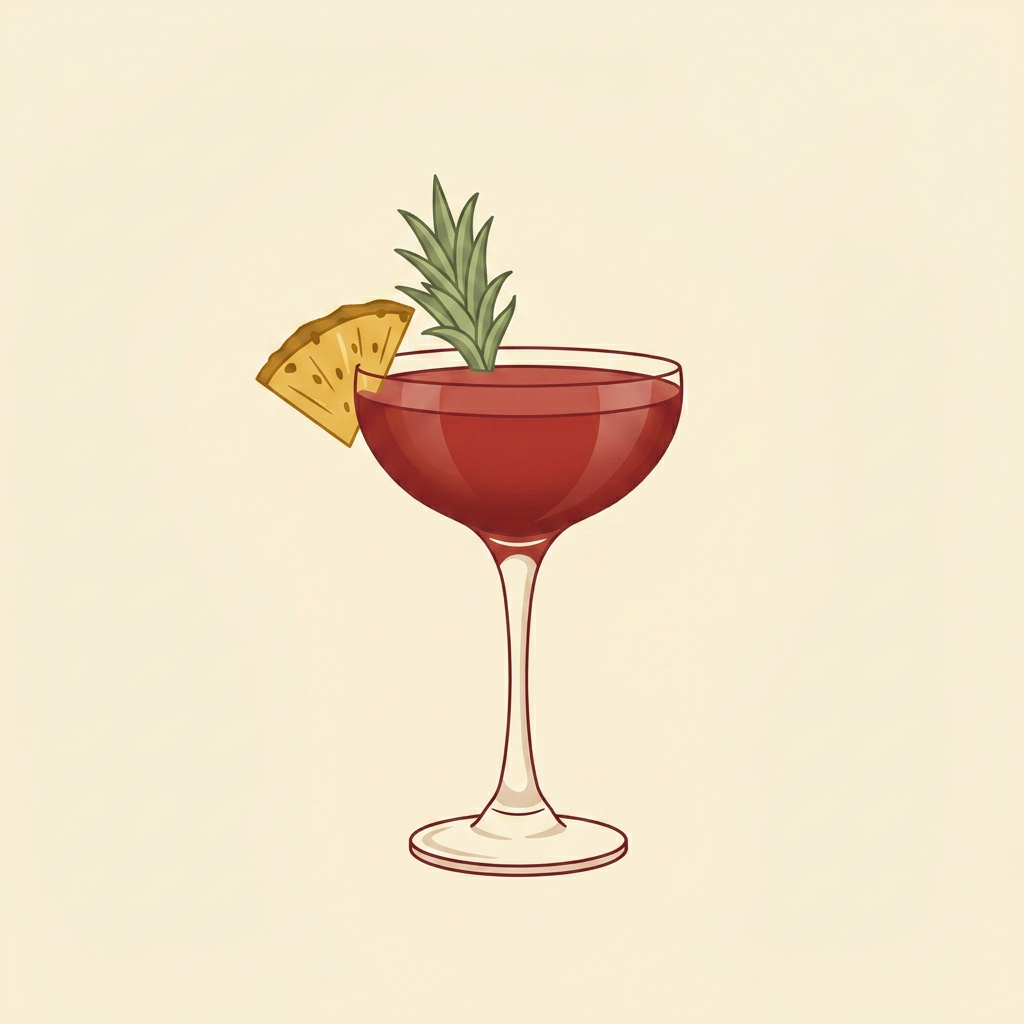 Bywater cocktail illustration