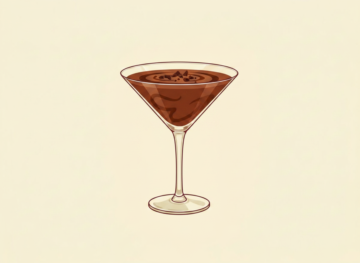Chocolate Martini cocktail illustration