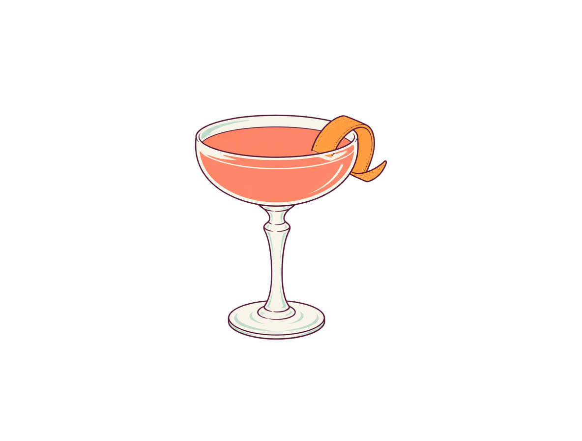 Chrysanthemum cocktail illustration