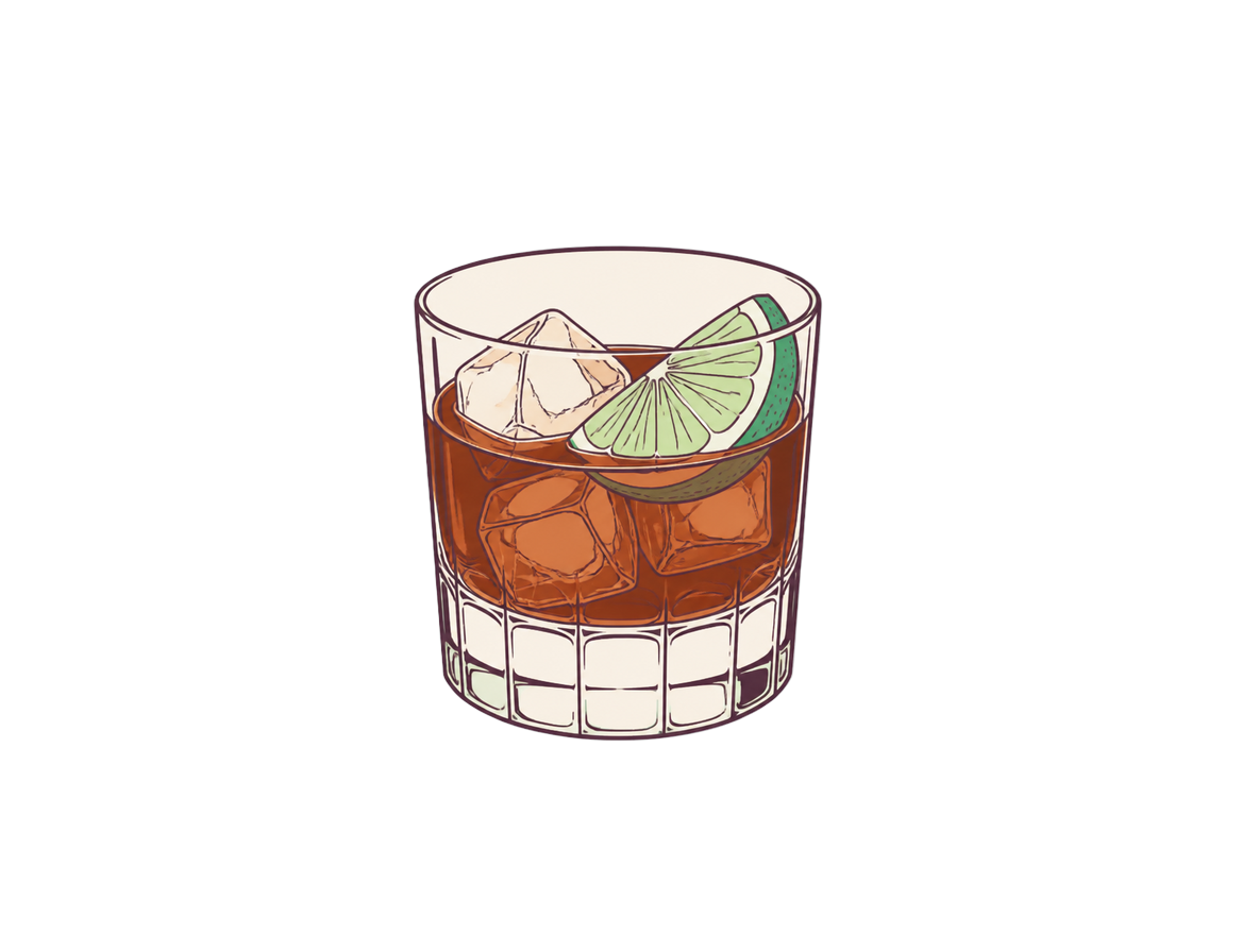 Corn 'n Oil cocktail illustration
