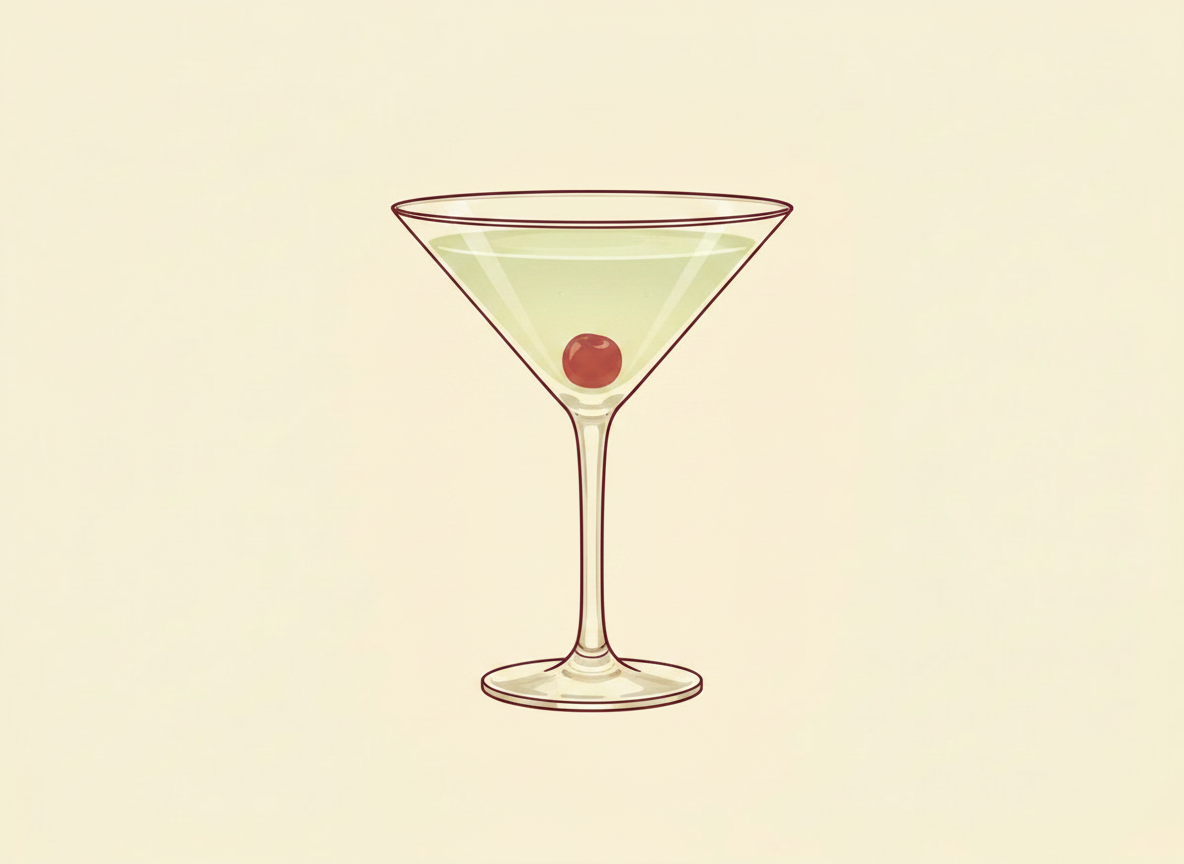 Corpse Reviver No. 2 cocktail illustration
