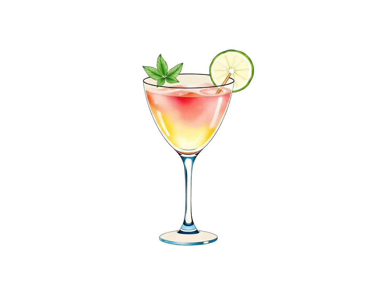 Daiquiri cocktail illustration