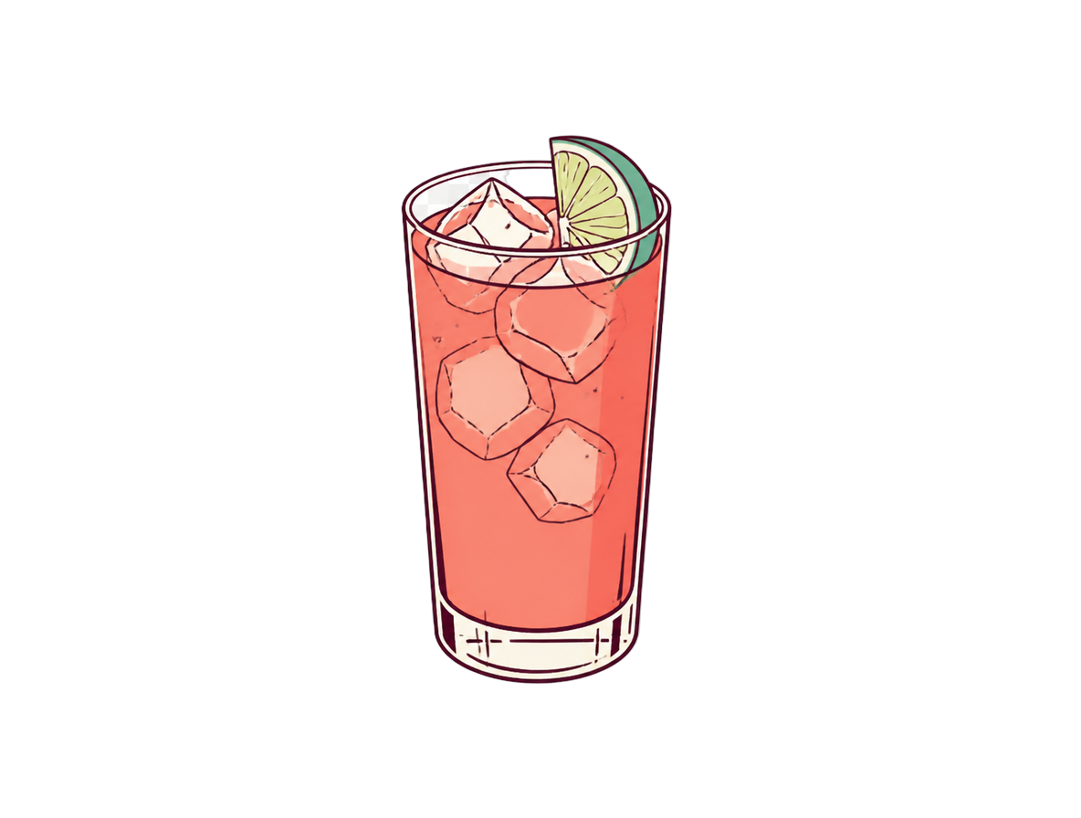 El Diablo cocktail illustration