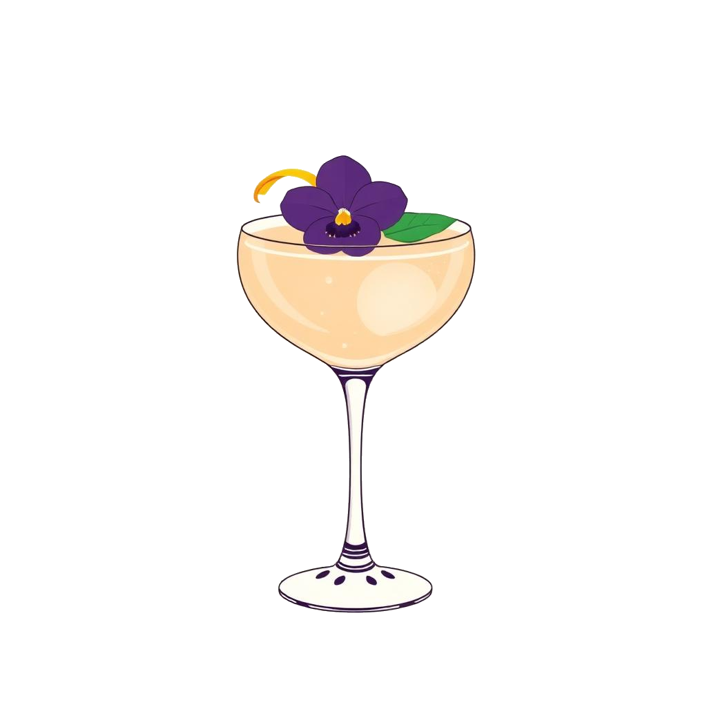 Elderflower Power cocktail illustration