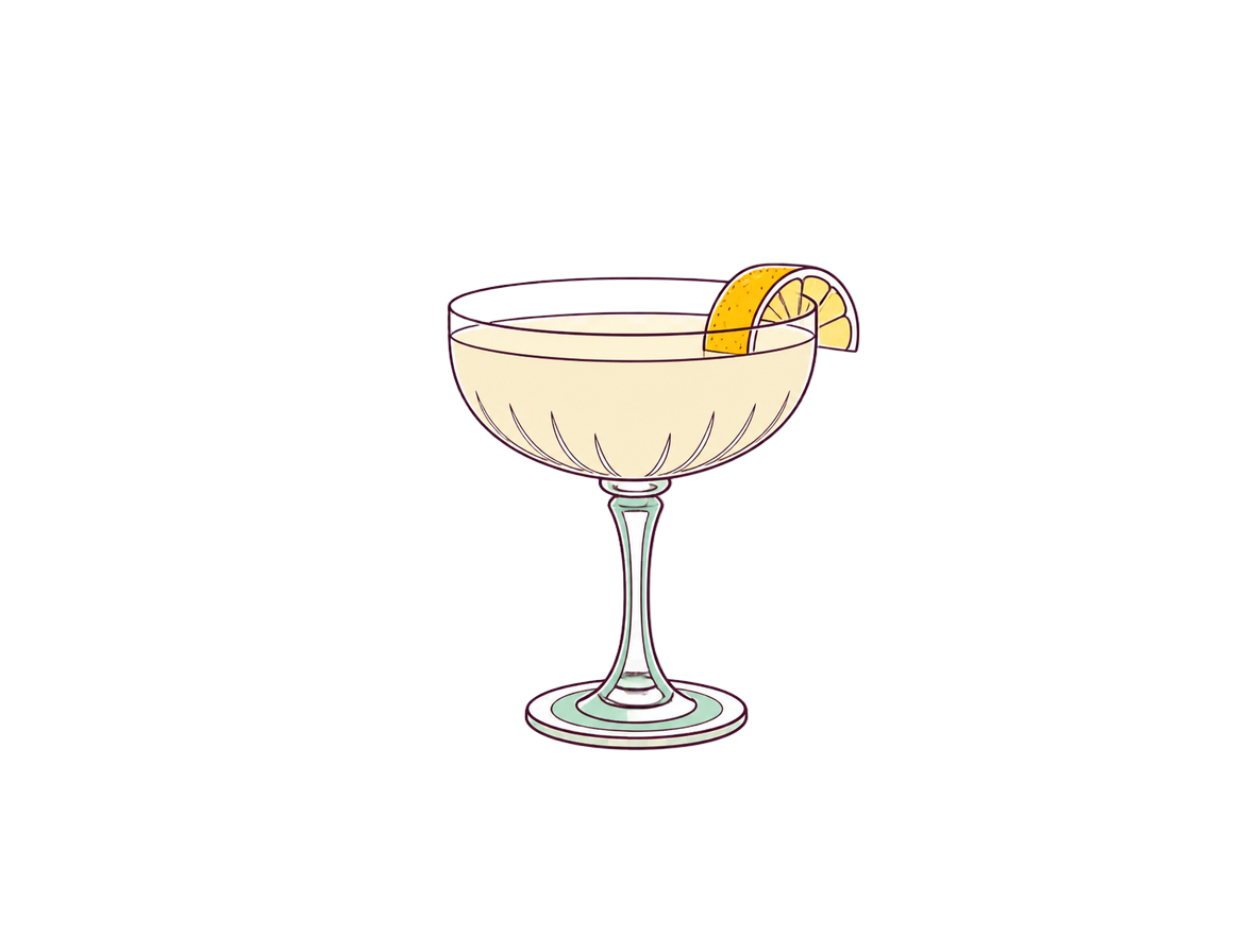 Fitzgerald cocktail illustration