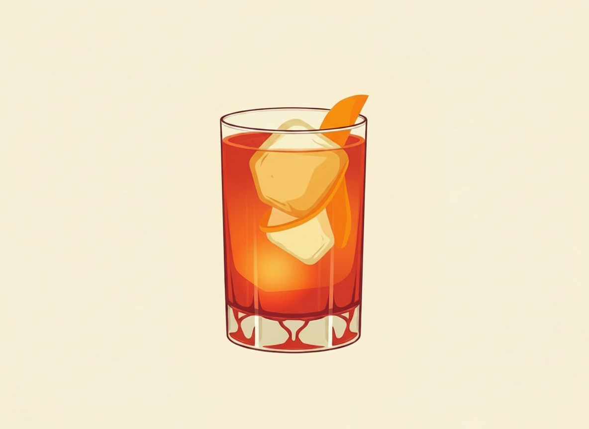 Gold Rush cocktail illustration
