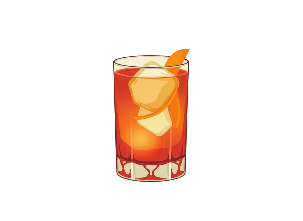 Gold Rush cocktail illustration
