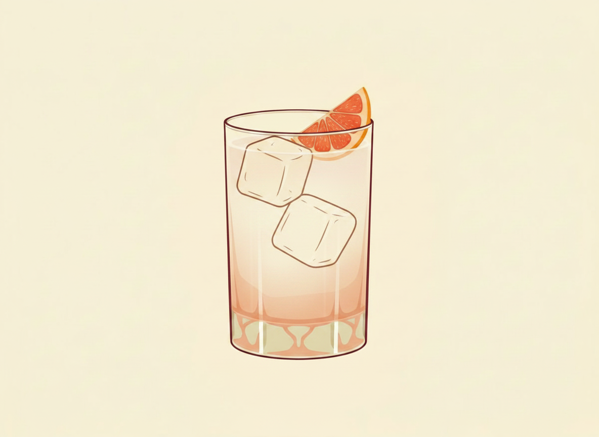 Greyhound cocktail illustration