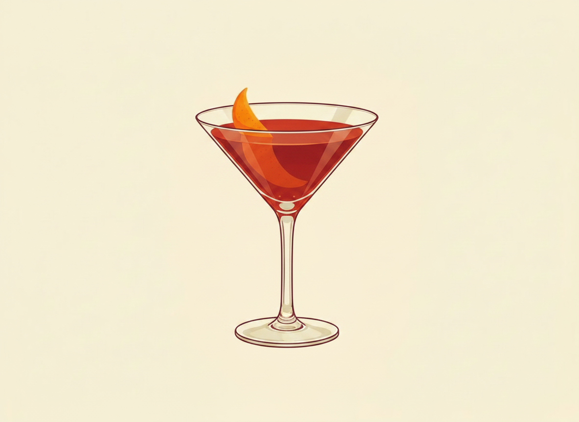 Hanky Panky cocktail illustration