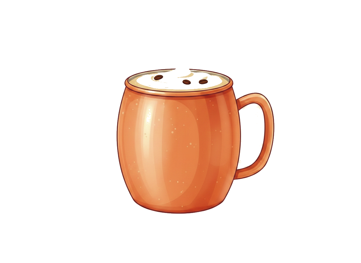 Irish Coffee cocktail illustration