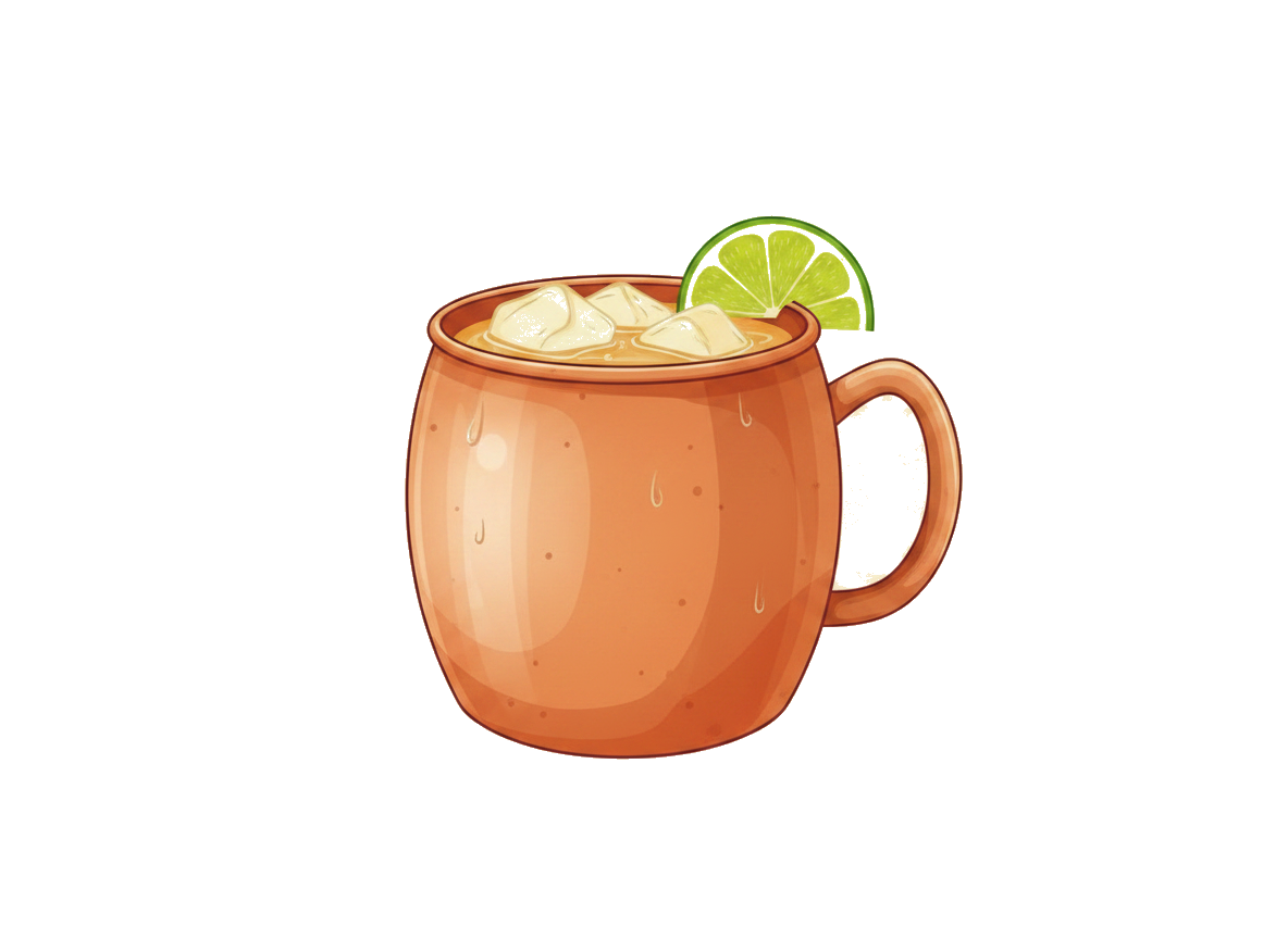 Kentucky Mule cocktail illustration