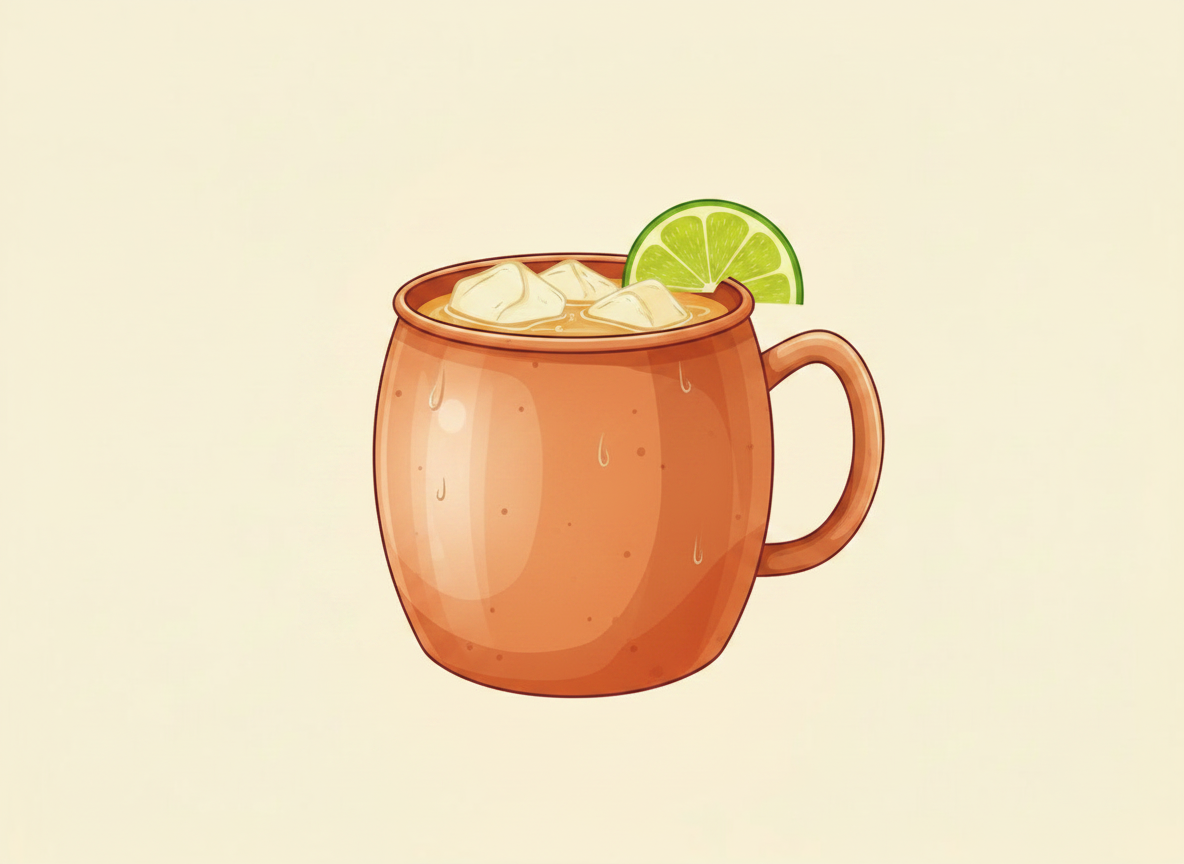 Kentucky Mule cocktail illustration