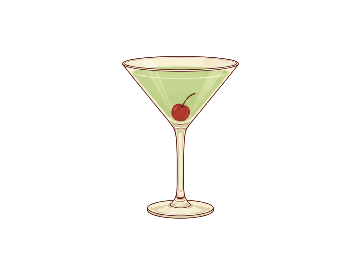 Last Word cocktail illustration