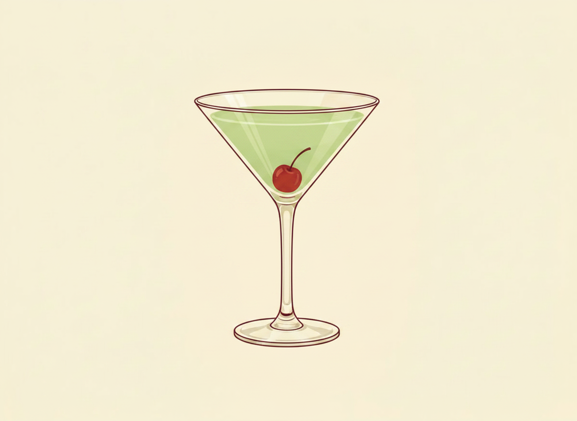 Last Word cocktail illustration