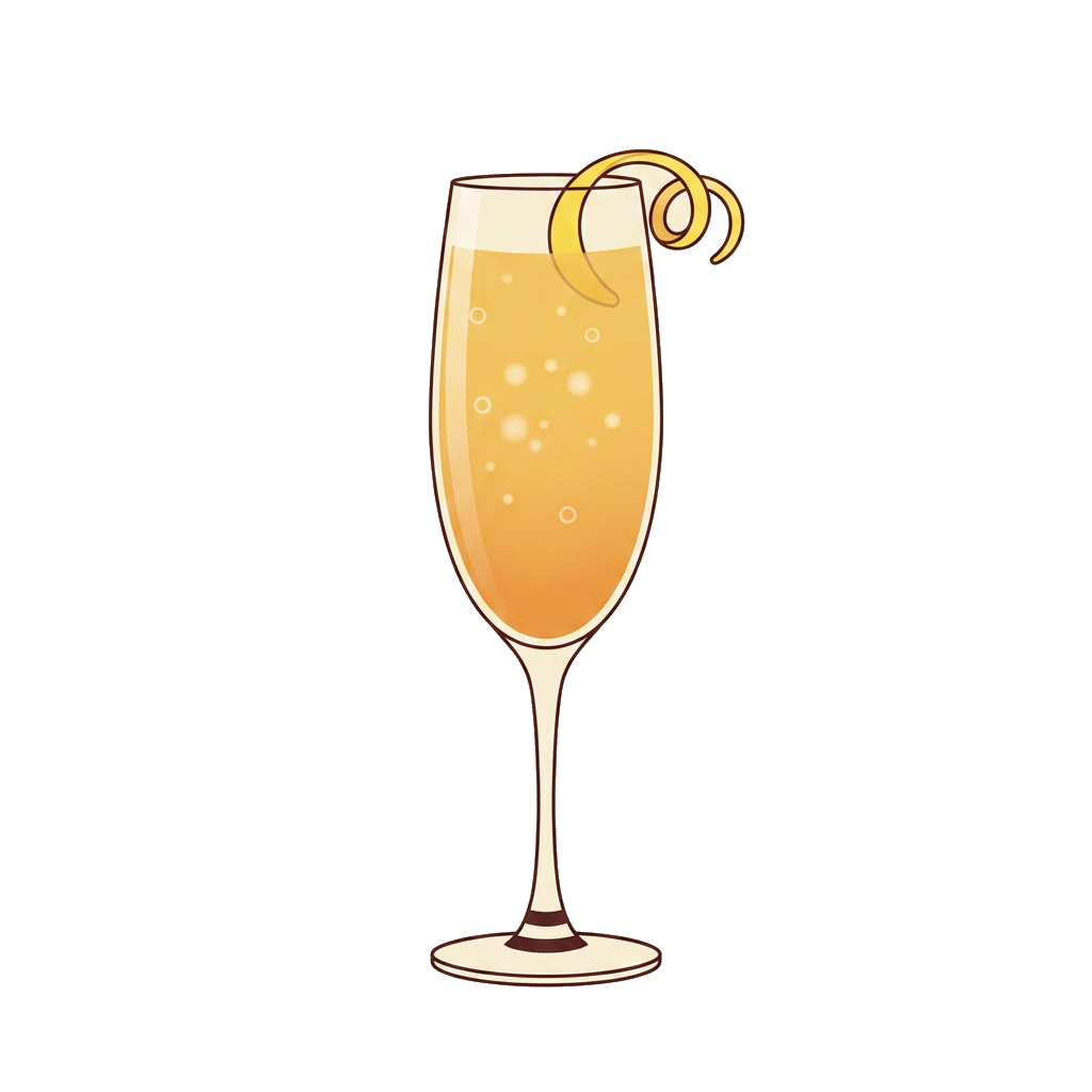 Levant 75 cocktail illustration