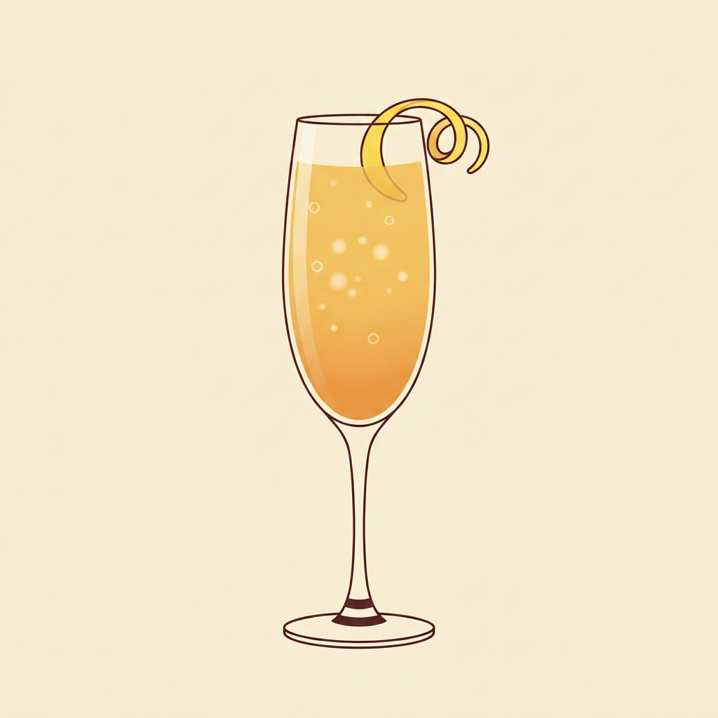 Levant 75 cocktail illustration