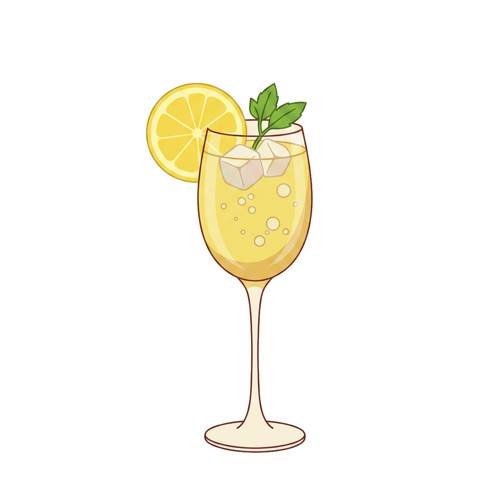 Limoncello Spritz cocktail illustration