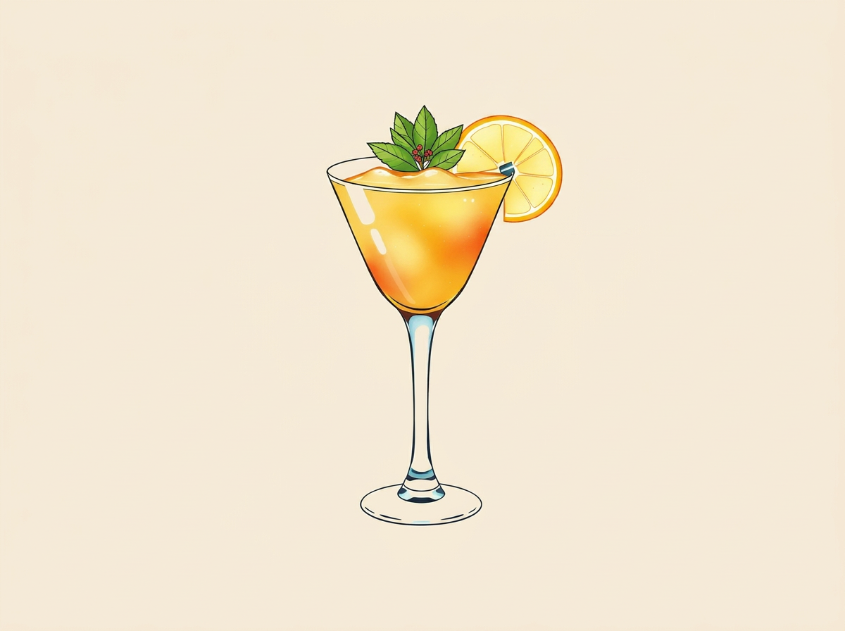 Mai Tai cocktail illustration