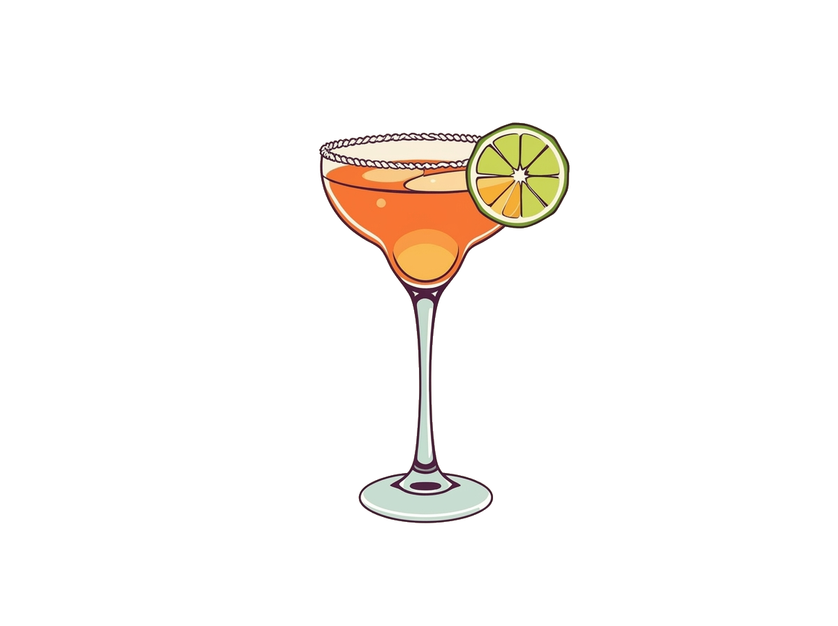 Margarita cocktail illustration