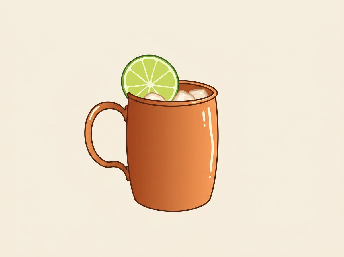 Moscow Mule cocktail illustration