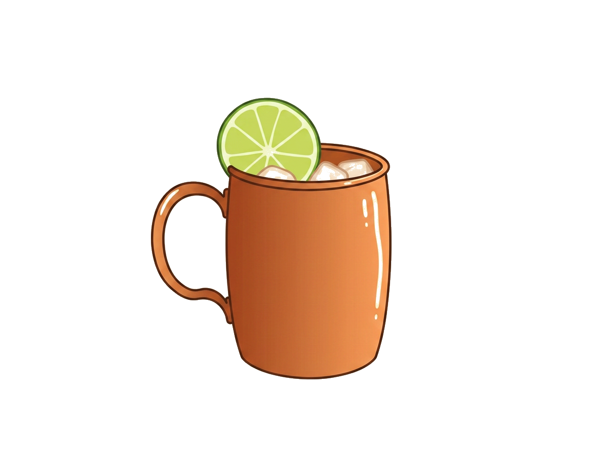 Moscow Mule cocktail illustration