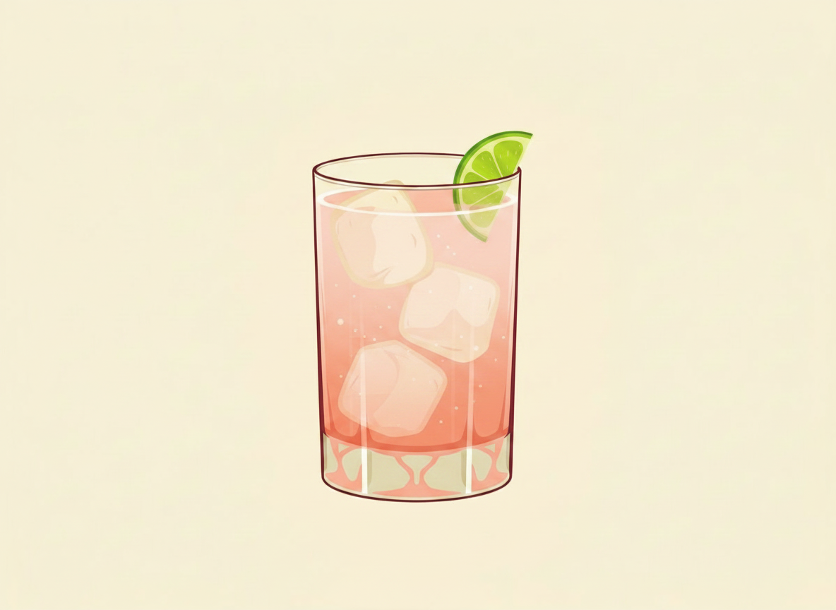 Paloma cocktail illustration