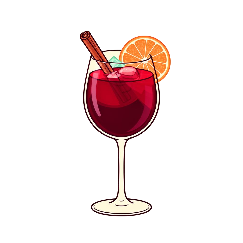 Red Sangria cocktail illustration
