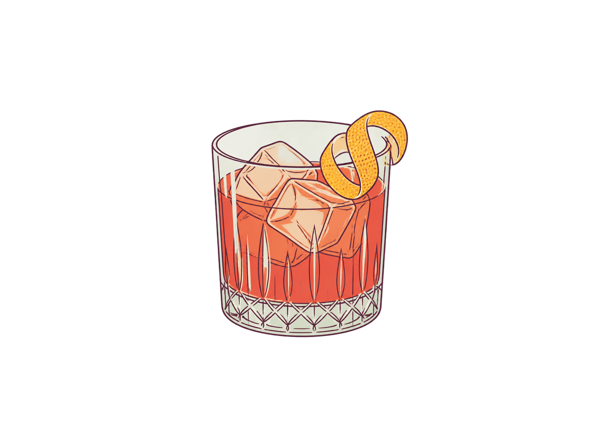 Rosita cocktail illustration