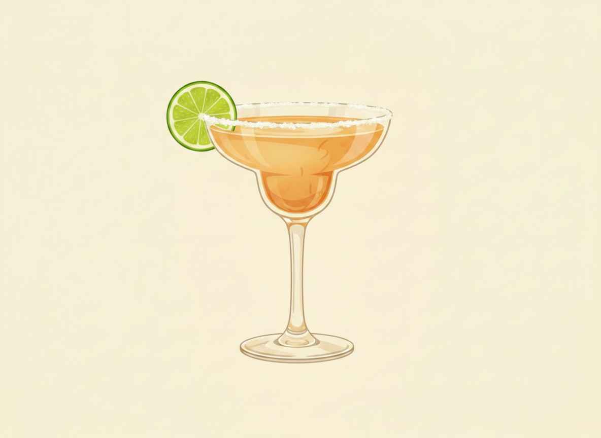 Smoky Margarita cocktail illustration