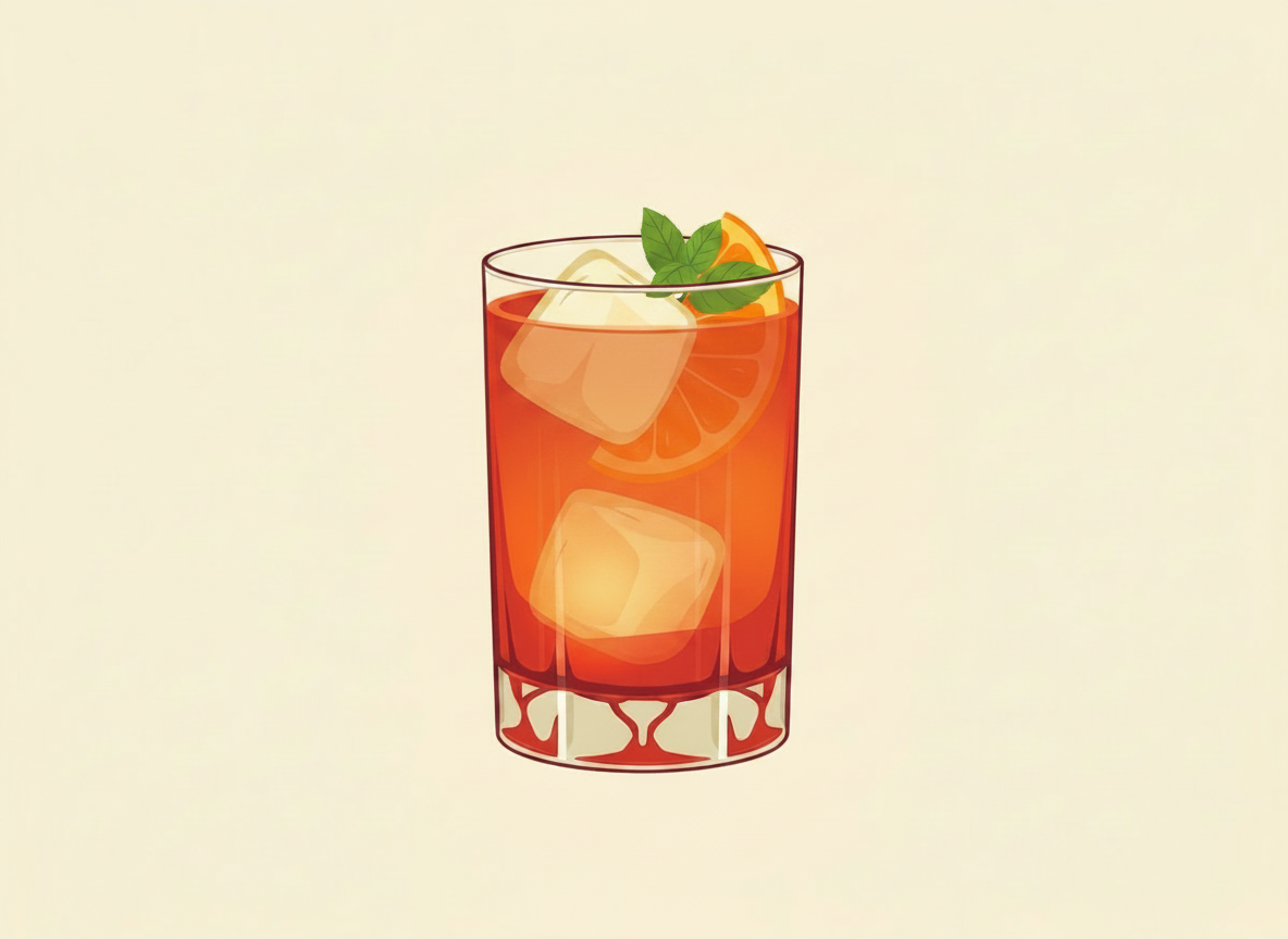 Suffering Bastard cocktail illustration