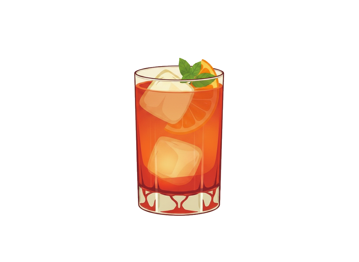 Suffering Bastard cocktail illustration