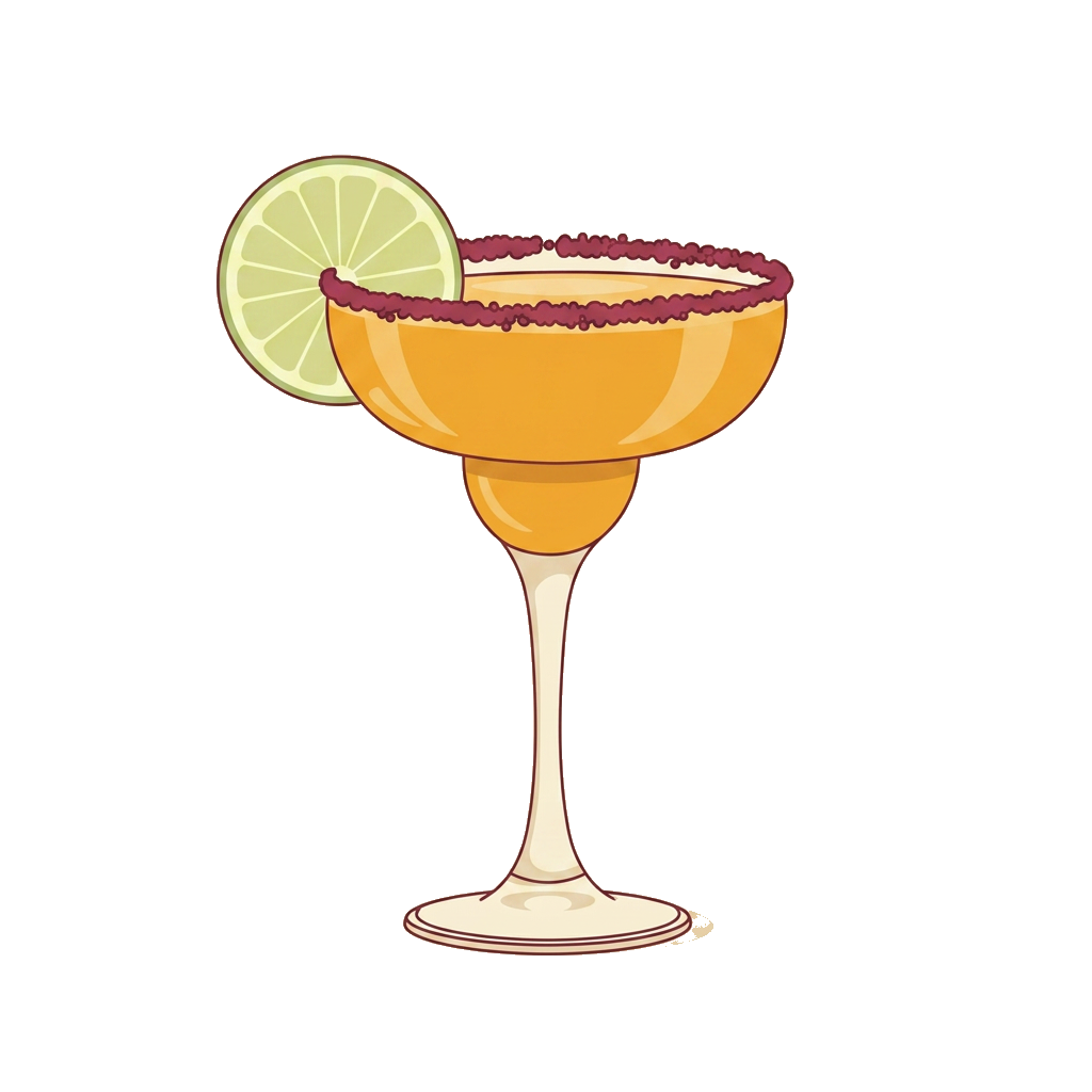 Sumac Margarita cocktail illustration