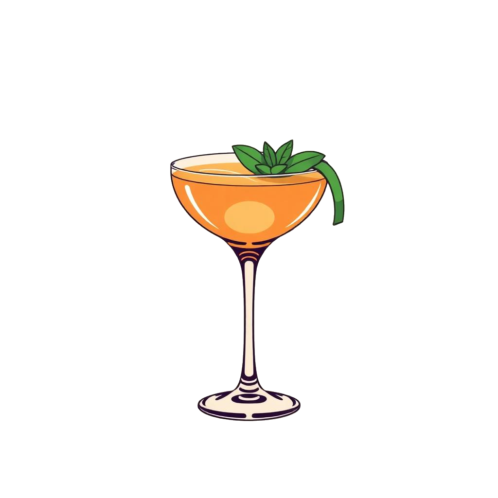 Tequila Mockingbird cocktail illustration
