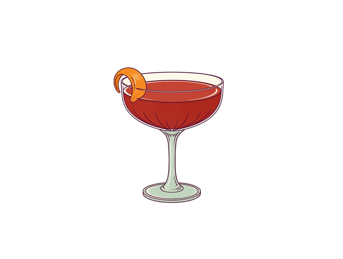 The Left Hand cocktail illustration