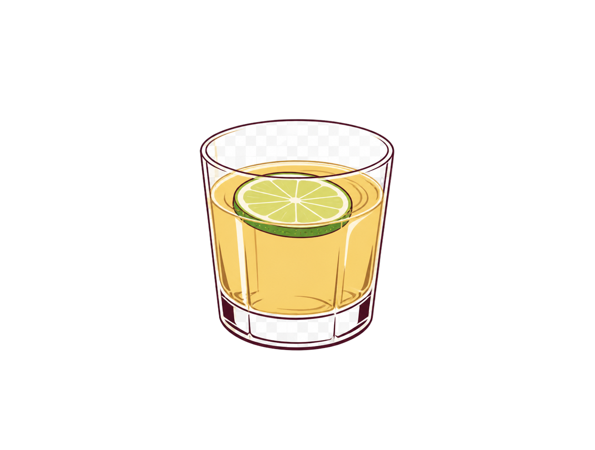Ti' Punch cocktail illustration