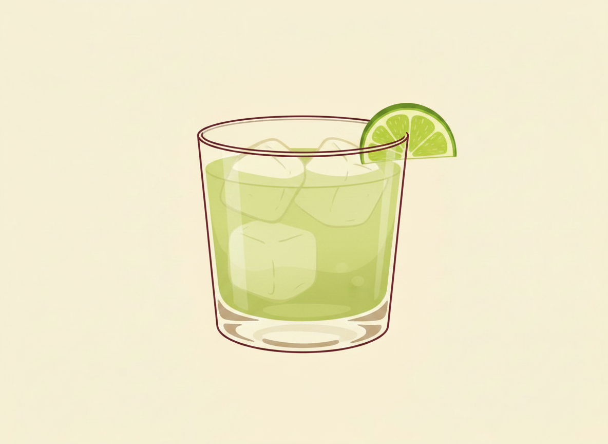 Tommy's Margarita cocktail illustration