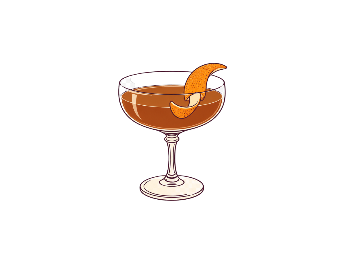 Toronto cocktail illustration