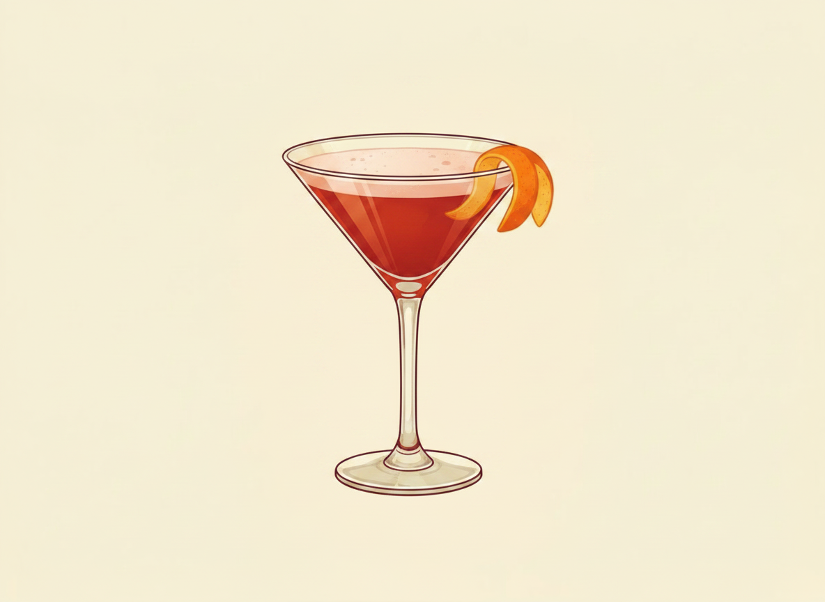Trinidad Sour cocktail illustration