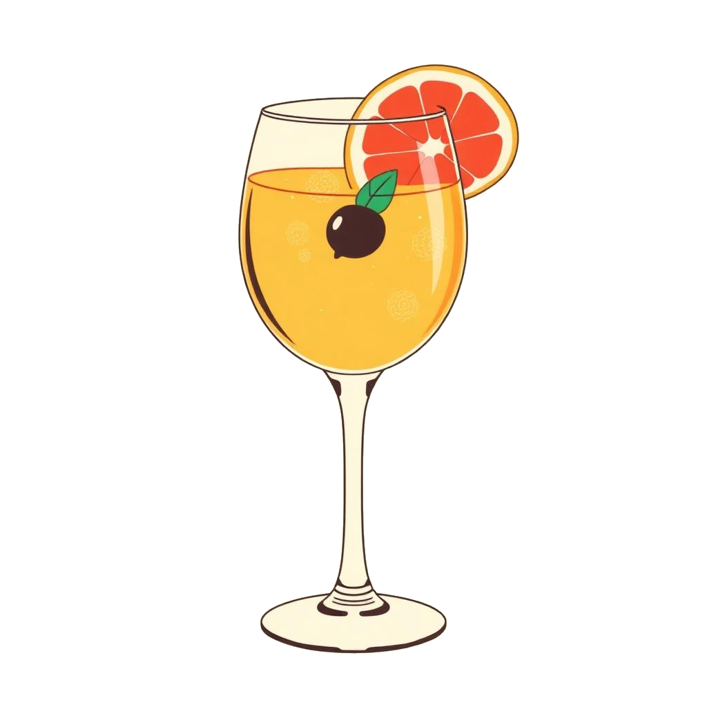 Vermouth Spritz cocktail illustration