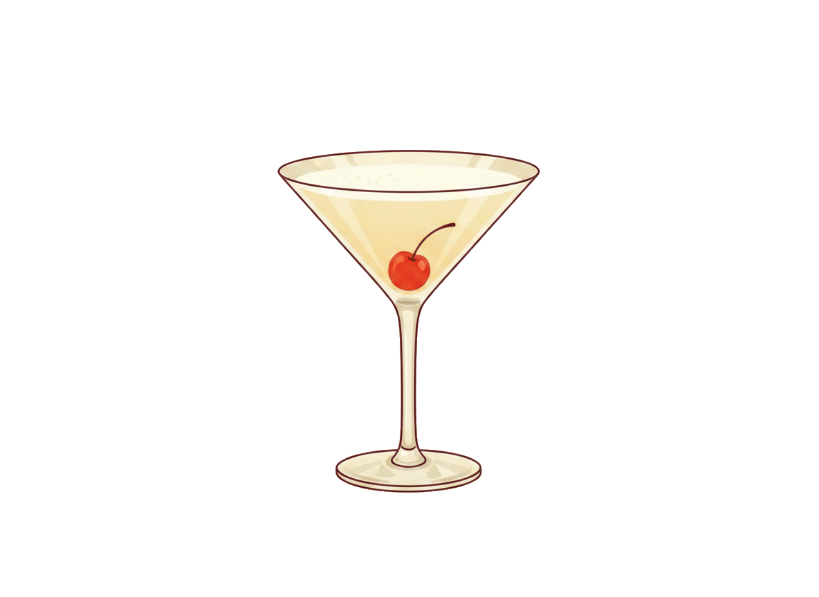 Vodka Sour cocktail illustration