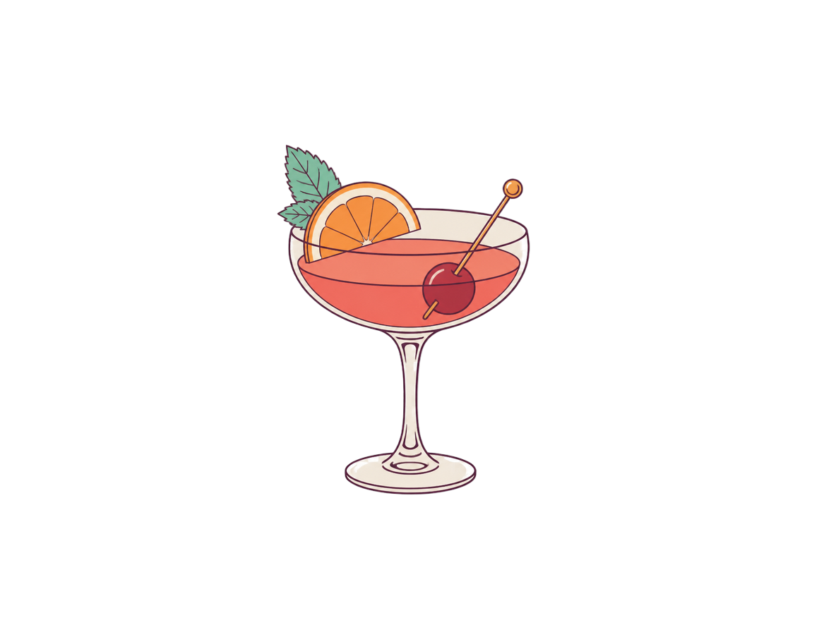 Ward Eight cocktail illustration
